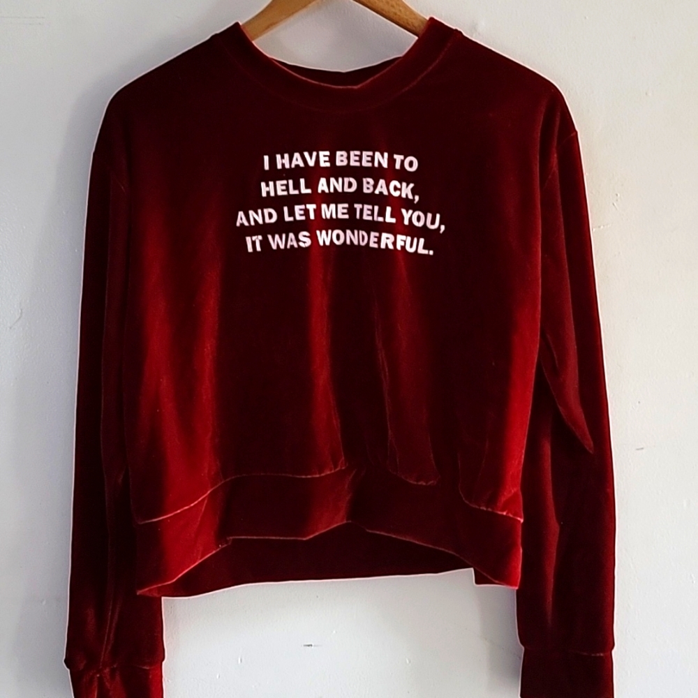 Suede sweater